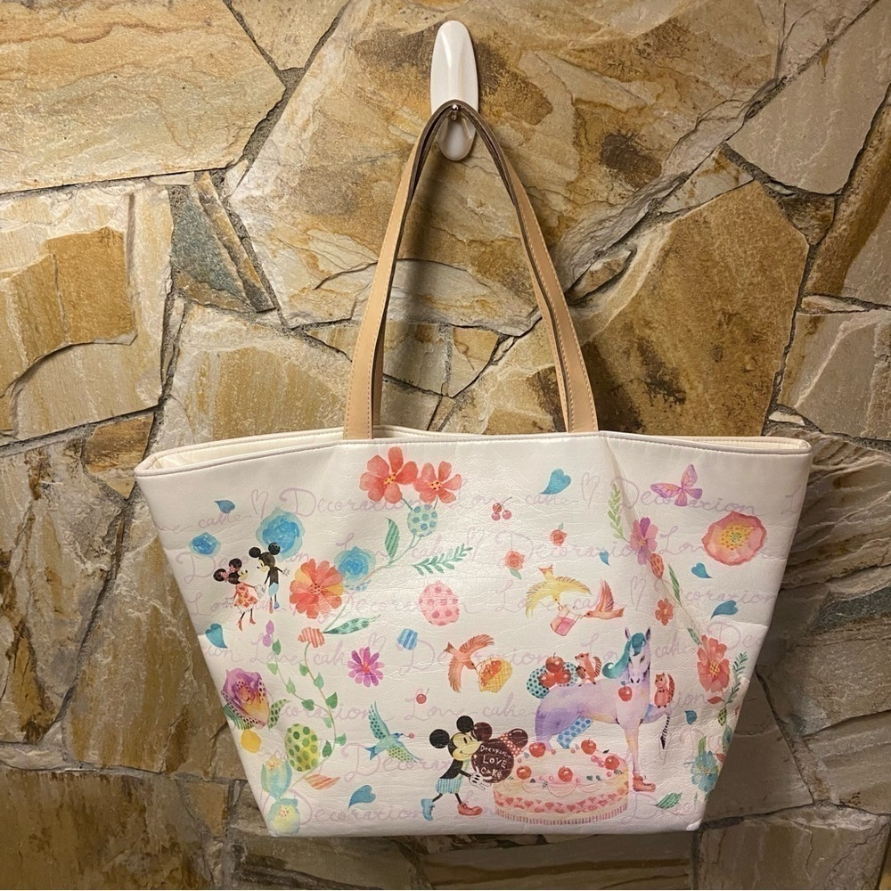 Disney Samantha Thavasa vintage tote purse  - Mickey and Minnie with Unicorn - Picture 12 of 16